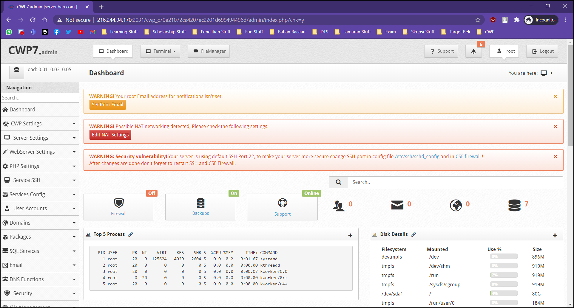 How to Install CWP in ServerStadium